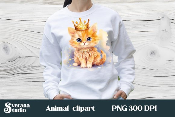 Animal Cat Princess in Crown Clipart: Design Guide