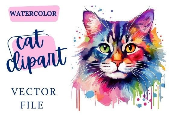 Bring Your Designs to Life with Watercolor Animal Clipart Vector