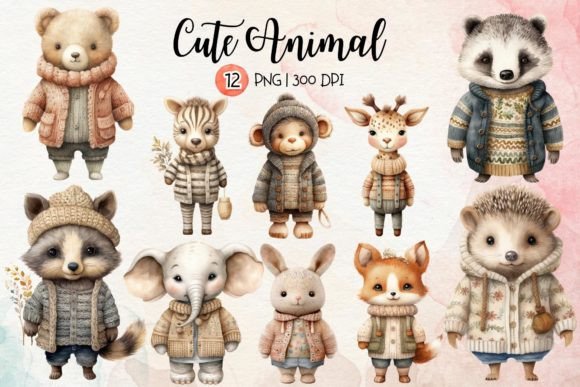 Bringing Whimsy to Your Designs with Cute Animal Watercolor Sublimation