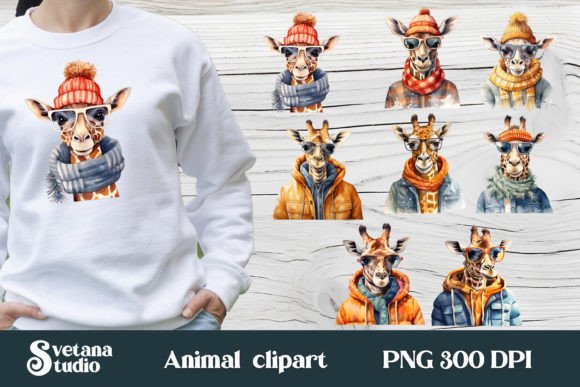 Charming Giraffe Clipart PNG for Creative Designs