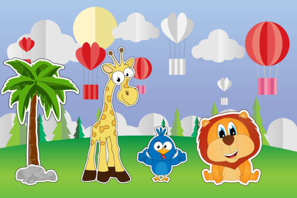 Charming Visuals: Unlocking the Cute Animal Cartoon Landscape Font