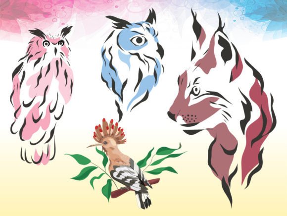 Graphic Animal Art: The Wild, Editable Design Asset for Modern Creators