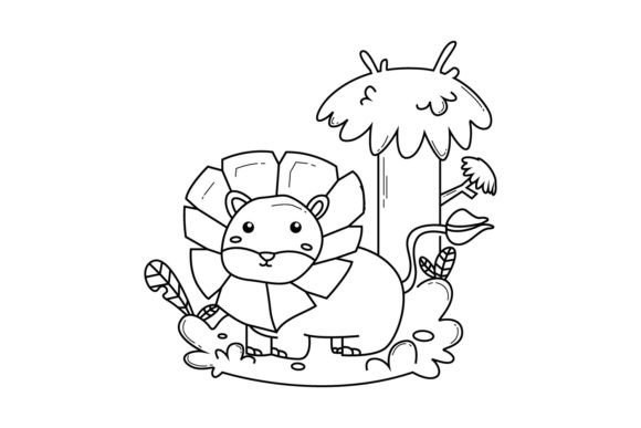 Jungle Animal Coloring Book Design Draw: A Wild Asset for Creative Projects