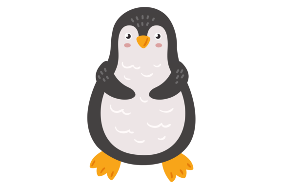 The Charming Appeal of a Cute Penguin Scandinavian Style Animal