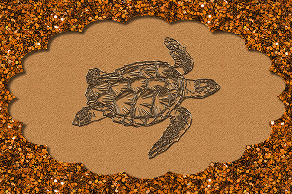 Turtle Wildlife Animal Monogram Frame: Design & Use