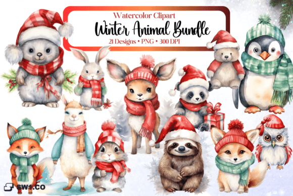 Watercolor Winter Animal Clipart Bundle: A Designer's Guide